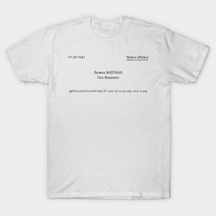 Patrick Bateman Business Card T-Shirt